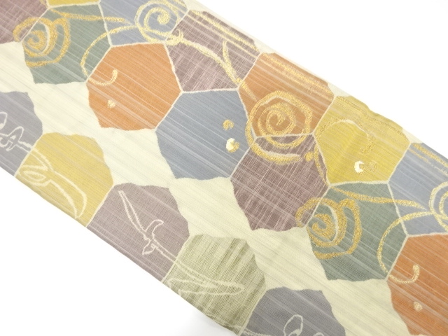 JAPANESE FUKURO OBI / WOVEN ARABESQUE